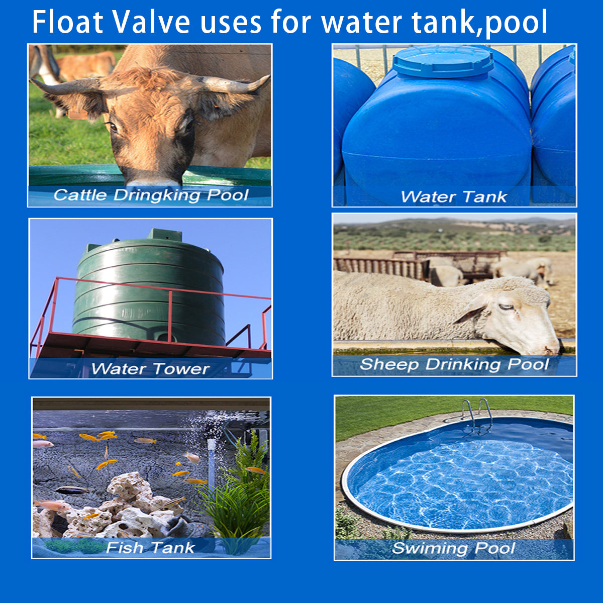 1/2" Float Valve for Automatic Water Level Management, Requiring No Electricity. This Water Float Valve Automatically Fills And Shuts Off, Suitable for Tanks, Pools, And Towers