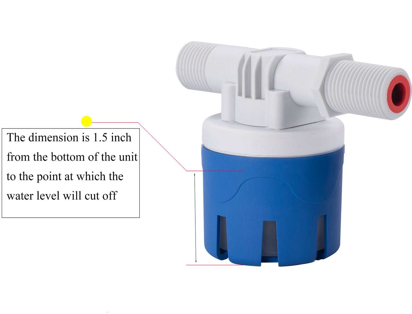 MEUPMEOP 3/4" Side Inlet Horizontal Automatic Water Level Control Float Valve for Water Tank(LCY3-3/4-S1)