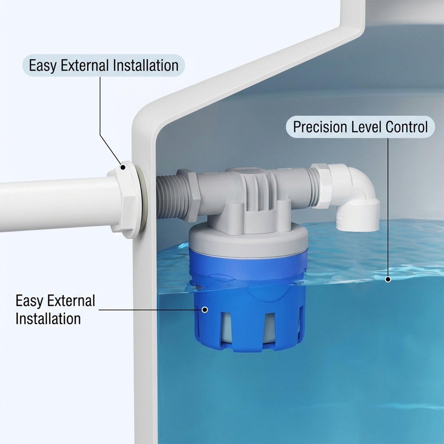 1/2" 3/4" 1" Float Valve Automatic Water Level Control Floating Valve