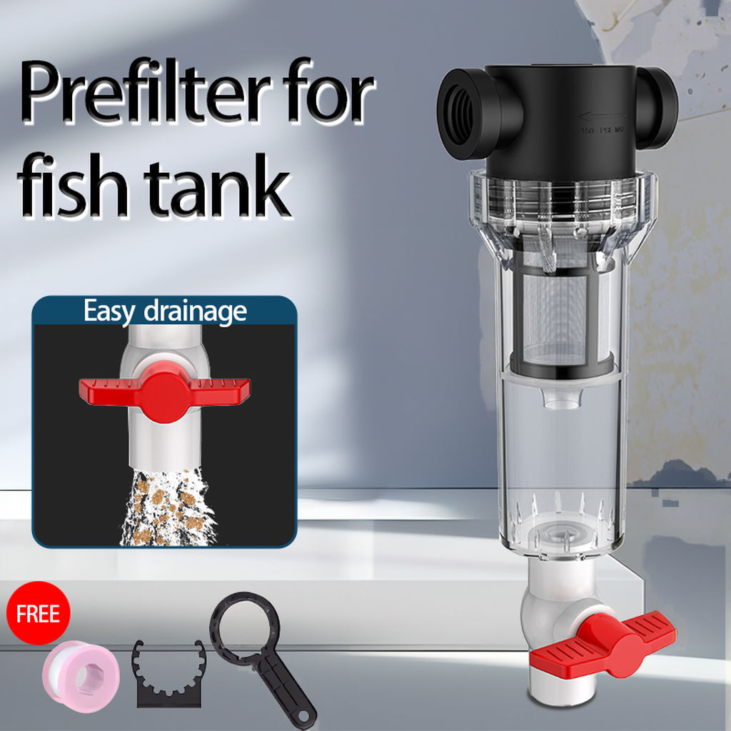 1/2" 3/4" 1" Garden Watering Filter Large Flow Irrigation System 50 Micron Filtration 12-Month Life Impurity Prefilter Water