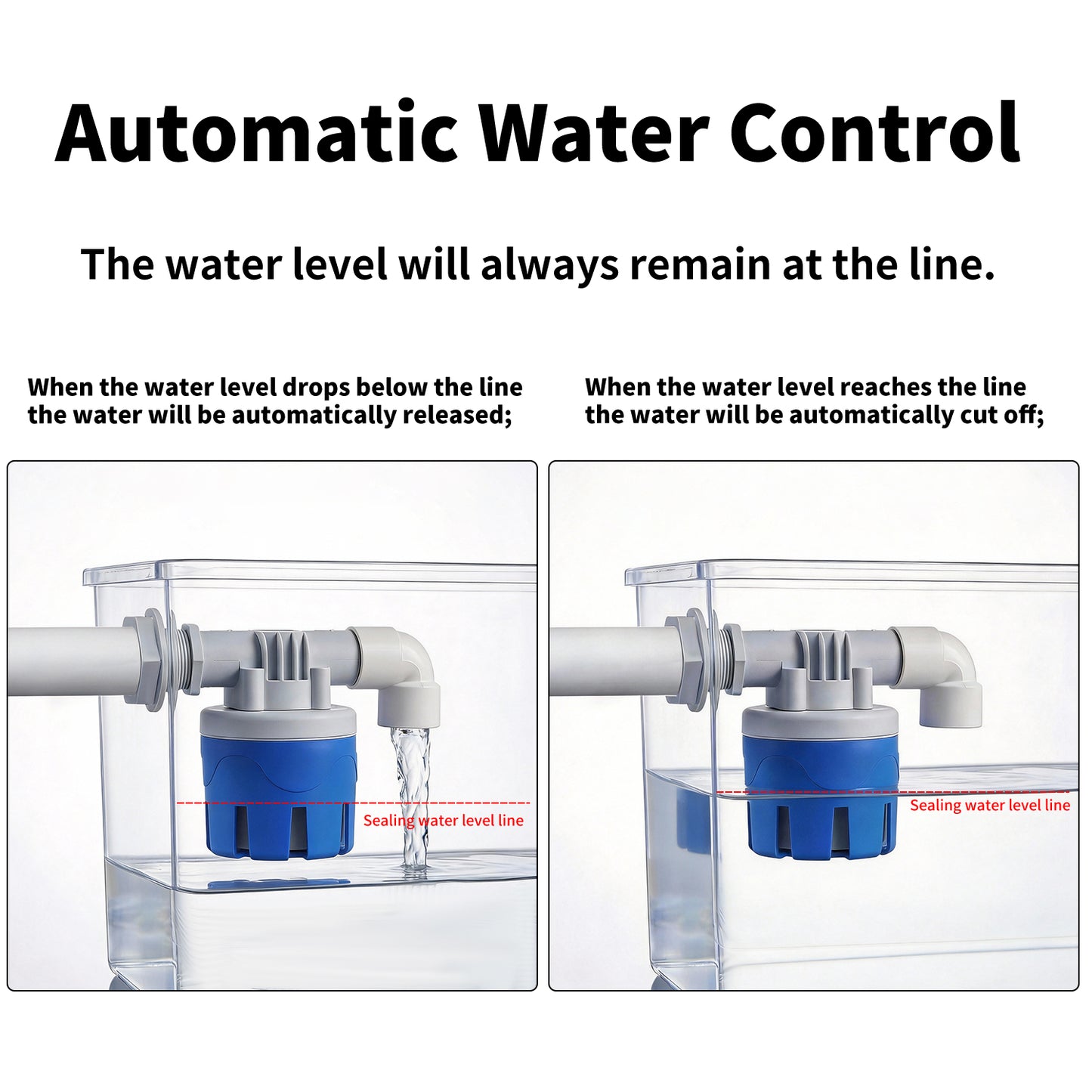 1/2" 3/4" 1" Float Valve Automatic Water Level Control Floating Valve
