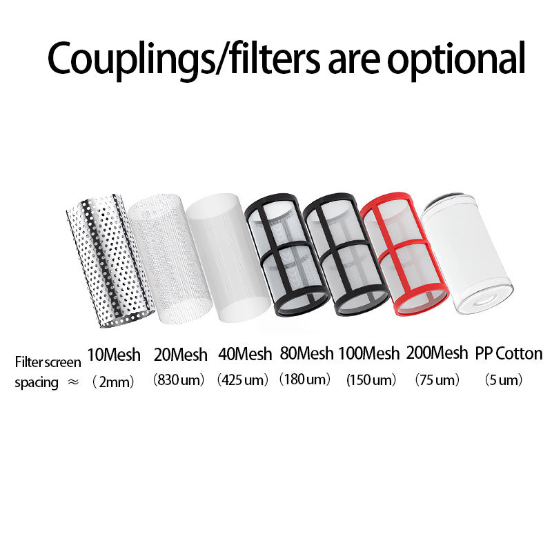 1/2" 3/4" 1" Garden Watering Filter Large Flow Irrigation System 50 Micron Filtration 12-Month Life Impurity Prefilter Water