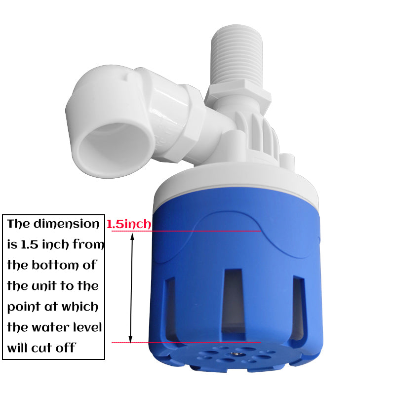 MEUPMEOP 3/4" Top Inlet Vertical Auto Fill Shut Off Automatic Water Level Controller Float Valve for Water Tank