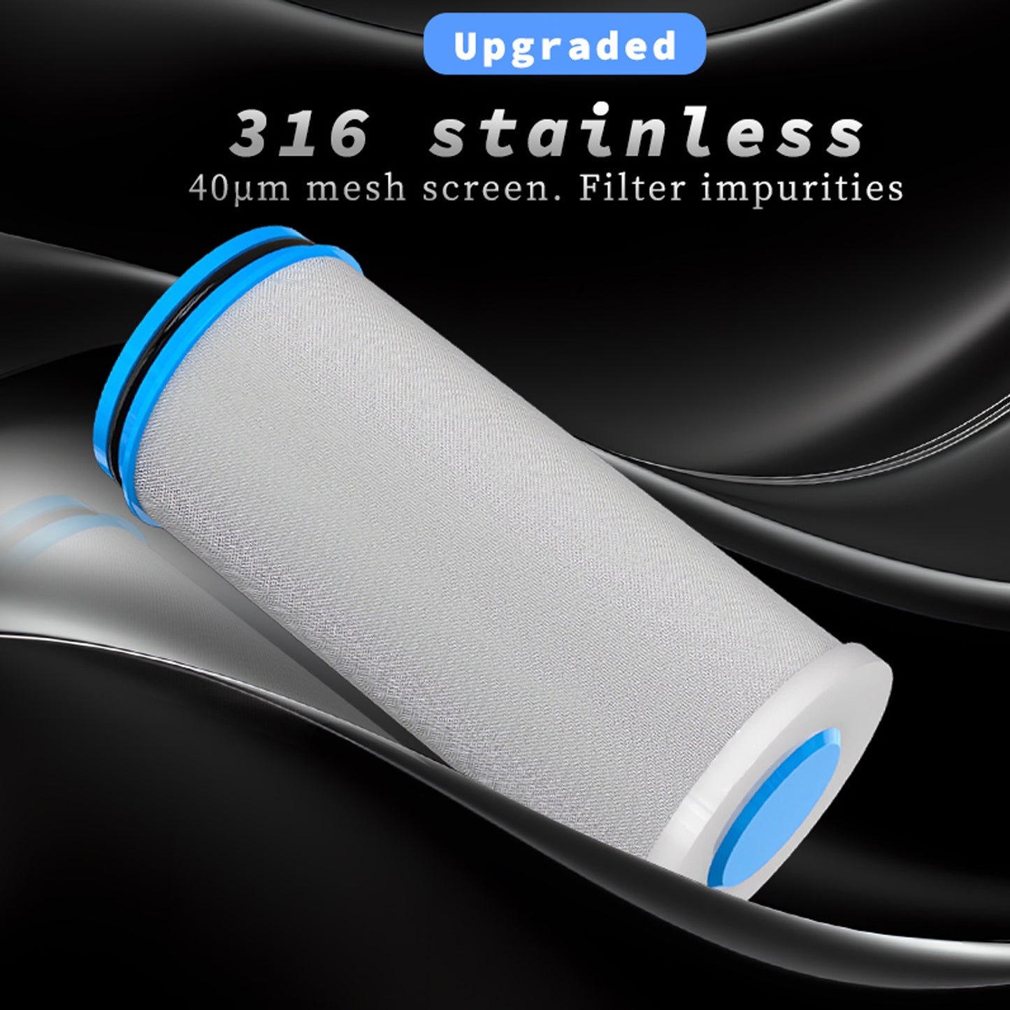 MEUPMEOP Sediment Filter in-Line Strainer with 316 Stainless Steel Mesh Screen Water Filter for Washing Machine,Water Heater