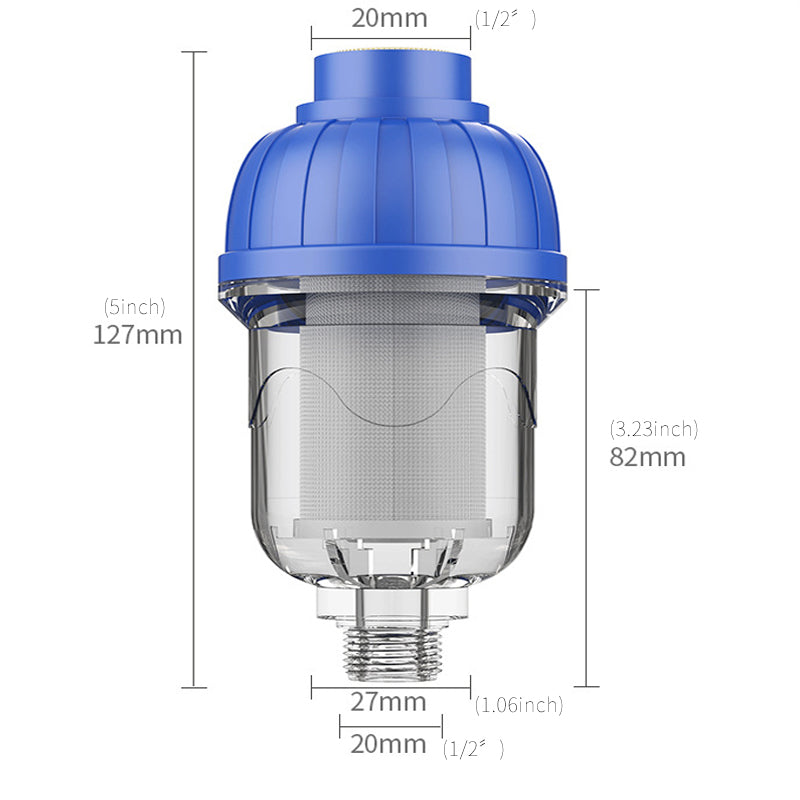 1/2" Reusable Sediment Water Filter, 304 Stainless Steel Mesh Screen 40μm Filter, Water Filter for Washing Machine