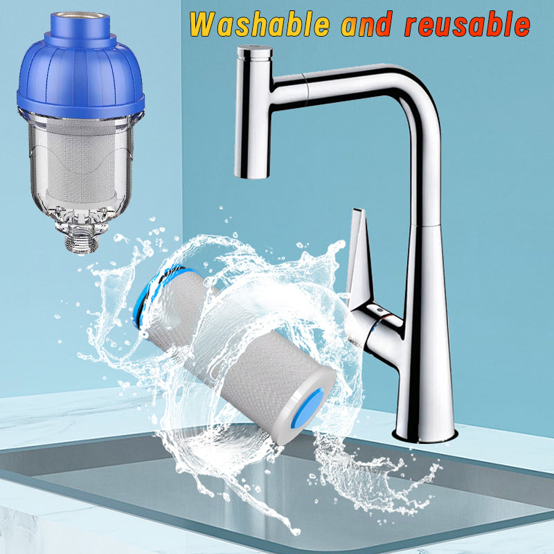 1/2" Reusable Sediment Water Filter, 304 Stainless Steel Mesh Screen 40μm Filter, Water Filter for Washing Machine